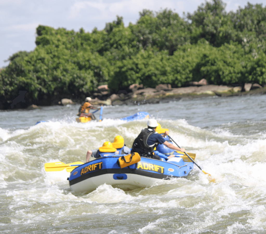 White water rafting on the Nile