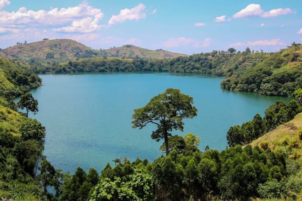 Kasenda Crater Lake in Uganda