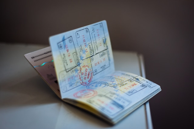 A pasport with the East African Tourist Visa inside